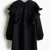H & M - Tuniekjurk van linnenmix - Zwart