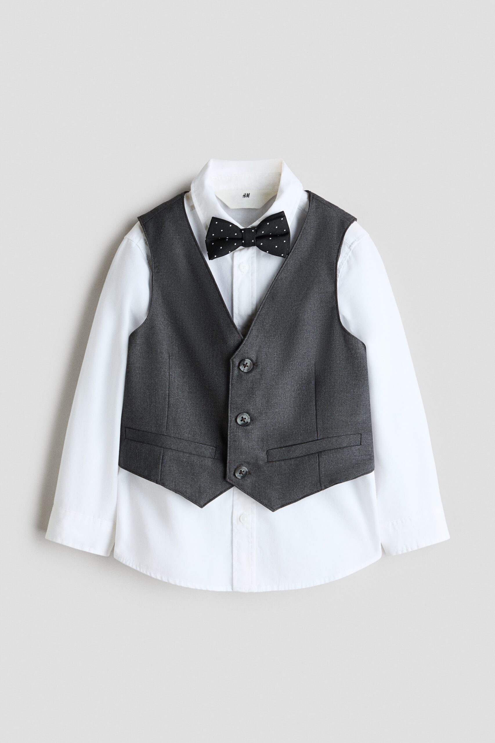 H & M - Driedelige geklede set - Dark Grey/White H & M - Driedelige geklede set - Dark Grey/White