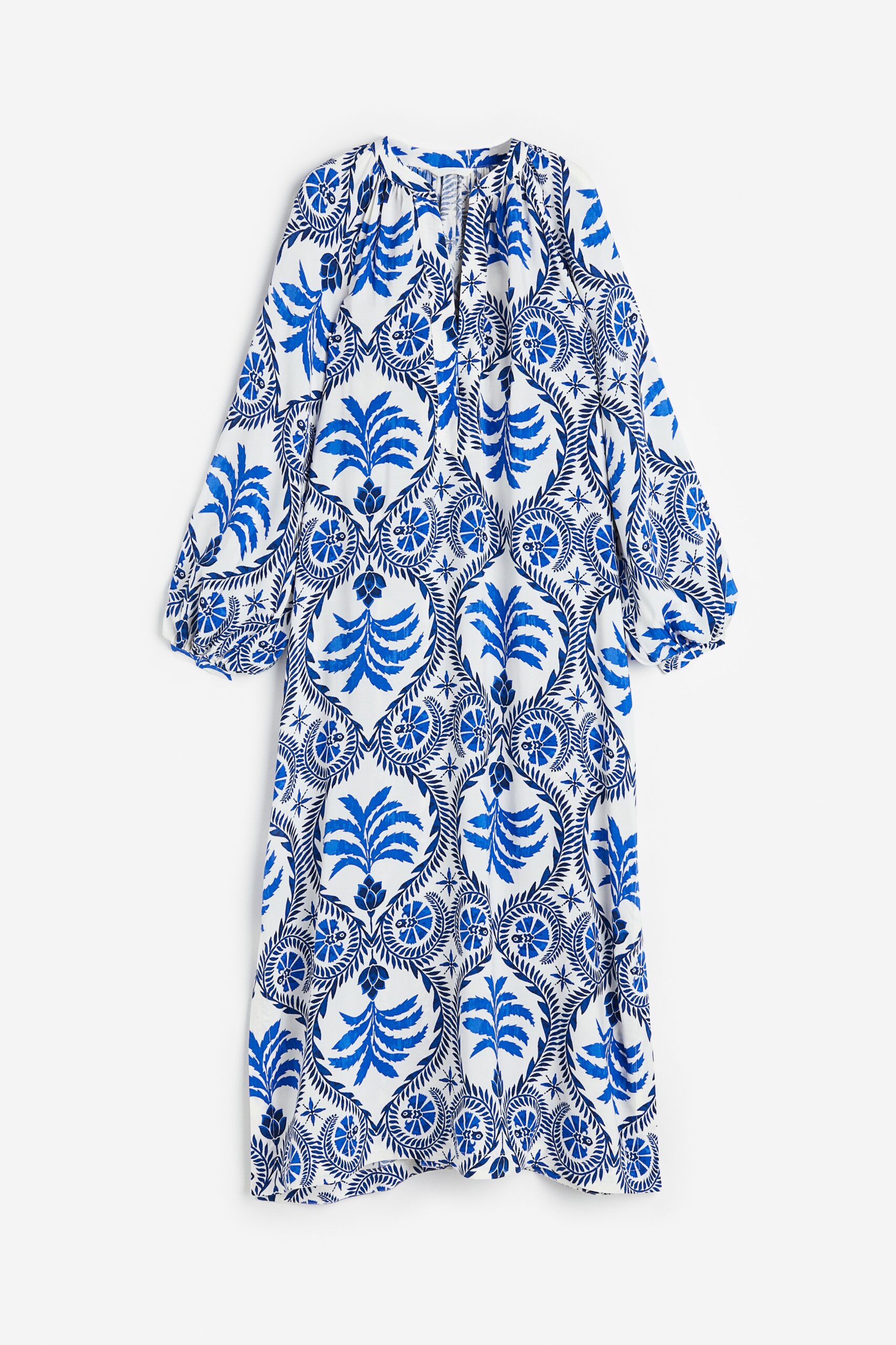 H & M - Oversized maxi-jurk - Wit/Blauw Dessin H & M - Oversized maxi-jurk - Wit/Blauw Dessin