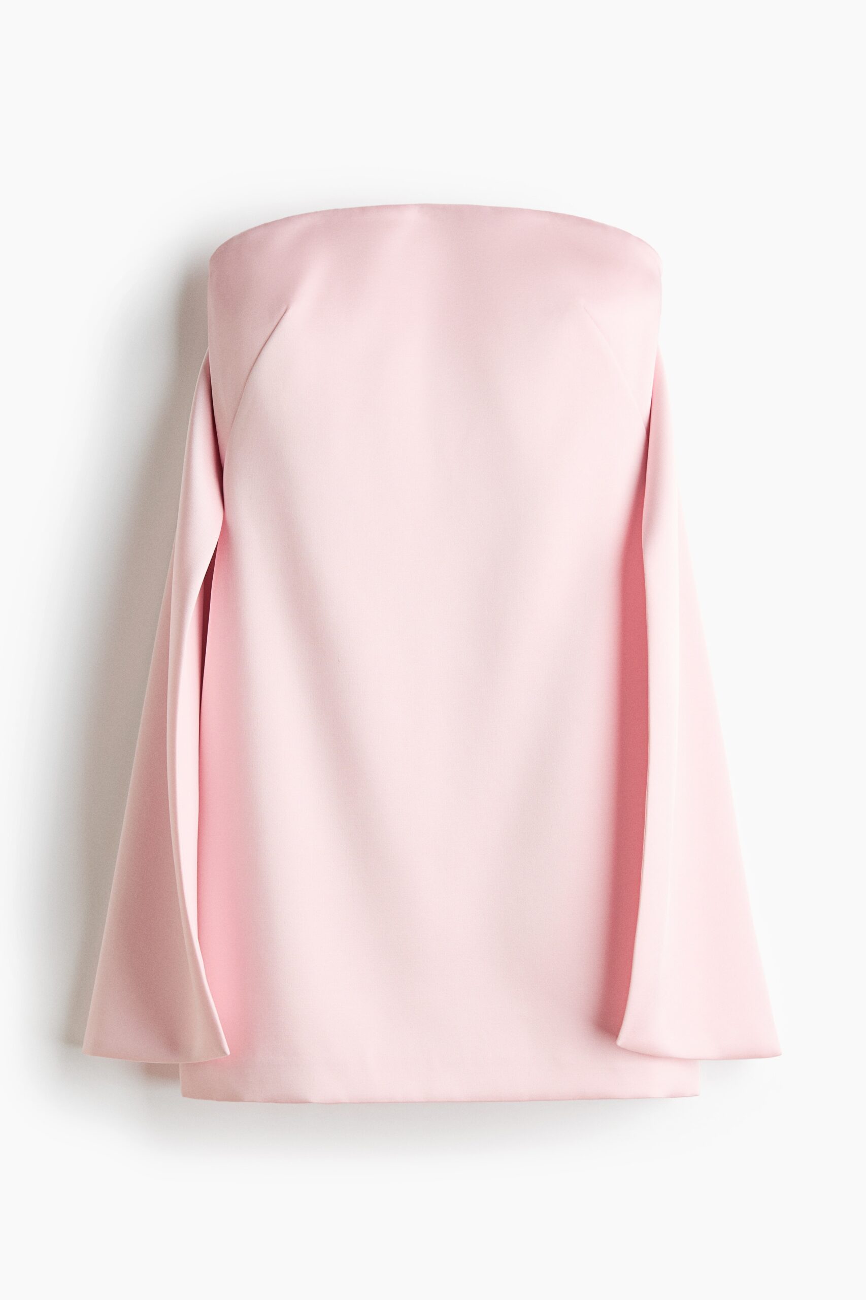 H & M - Bandeaujurk met stroken - Dusty Lichtroze