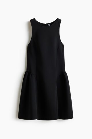 H & M - Jurk met uitlopende rok - Zwart
