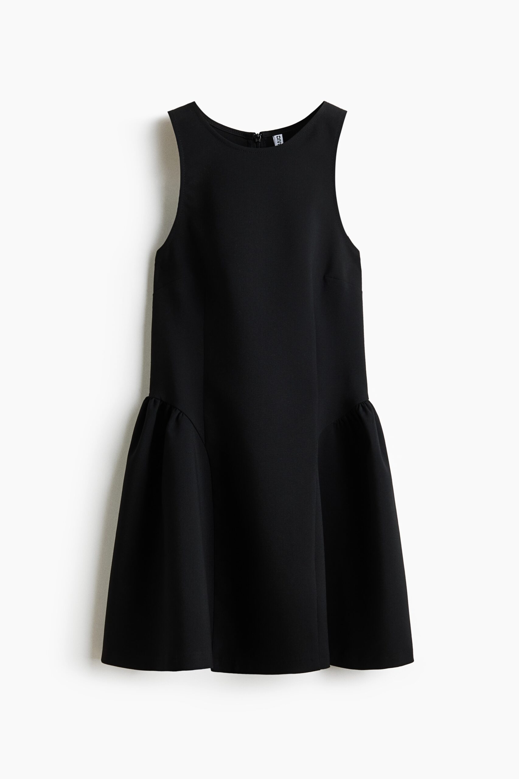H & M - Jurk met uitlopende rok - Zwart