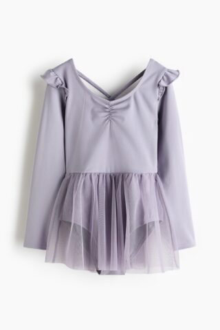 H & M - Danspakje met tulen rok en DryMove - Dusty Lila