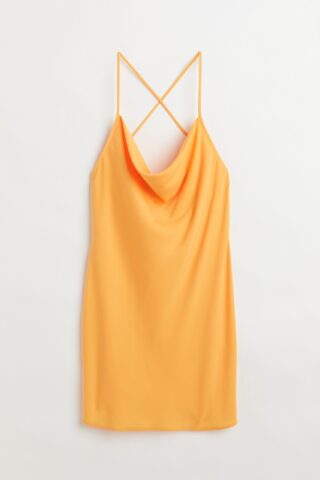 H & M - Korte slip-on jurk - Geel