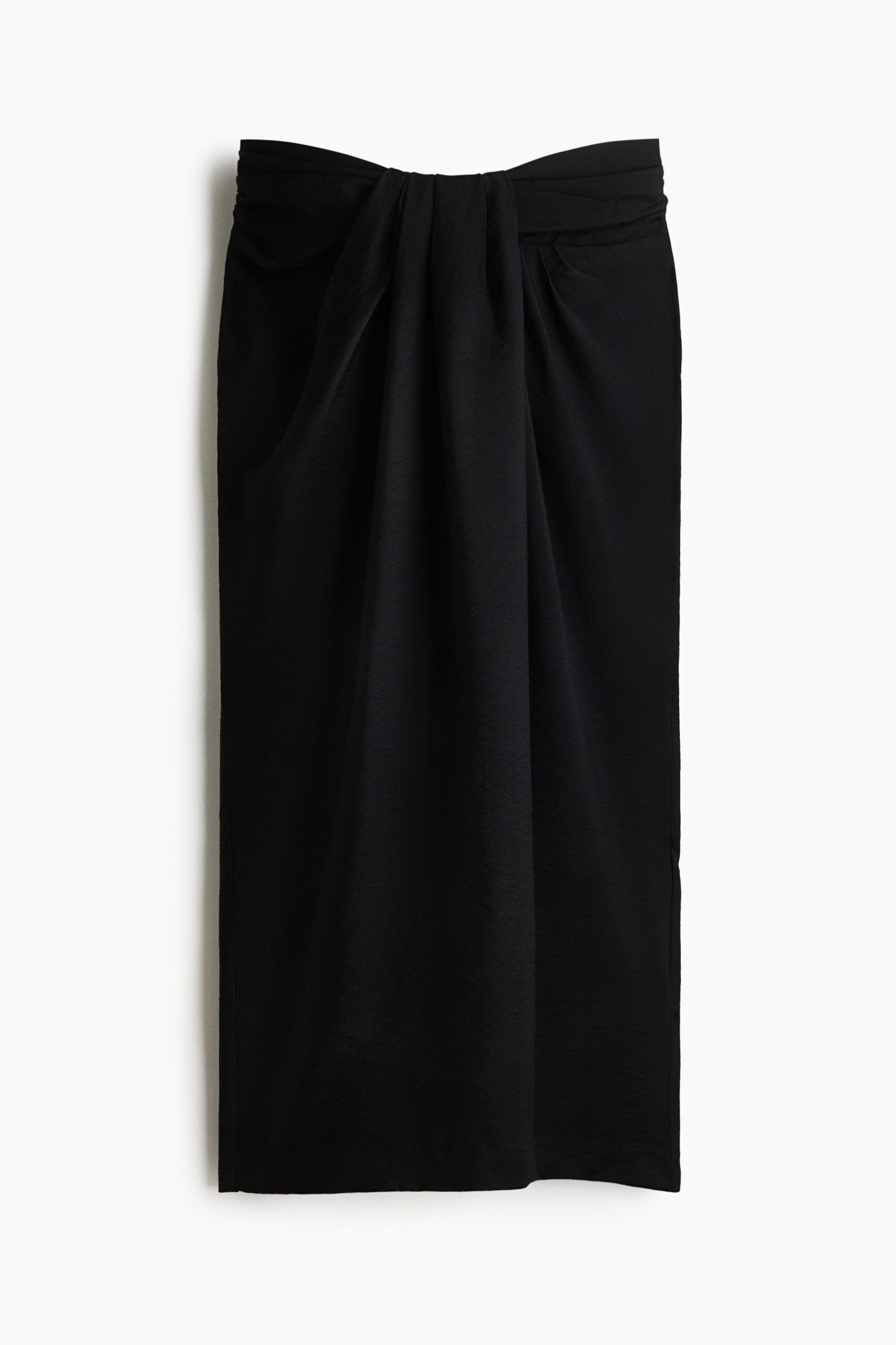 H & M - Rok met gedraaid detail - Zwart