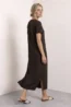 Midi-jurk met grafisch patroon