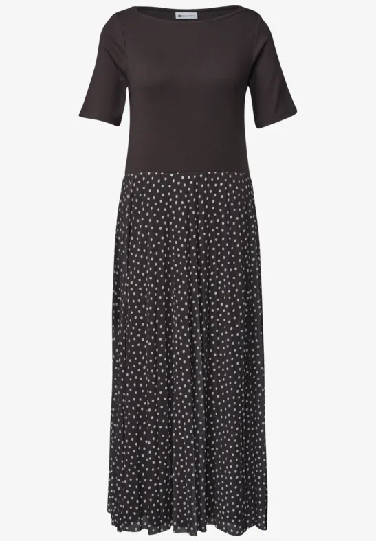 Midi-jurk met geplooide rok en print - Afbeelding 2