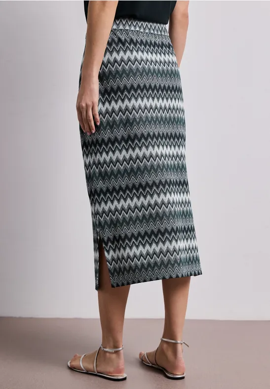 Midirok met zigzagpatroon