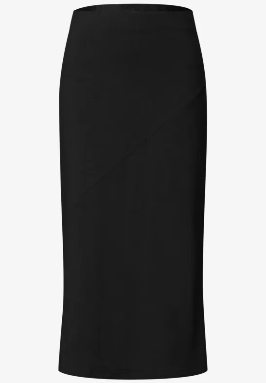 Midirok van tricot in effen kleur - Afbeelding 2