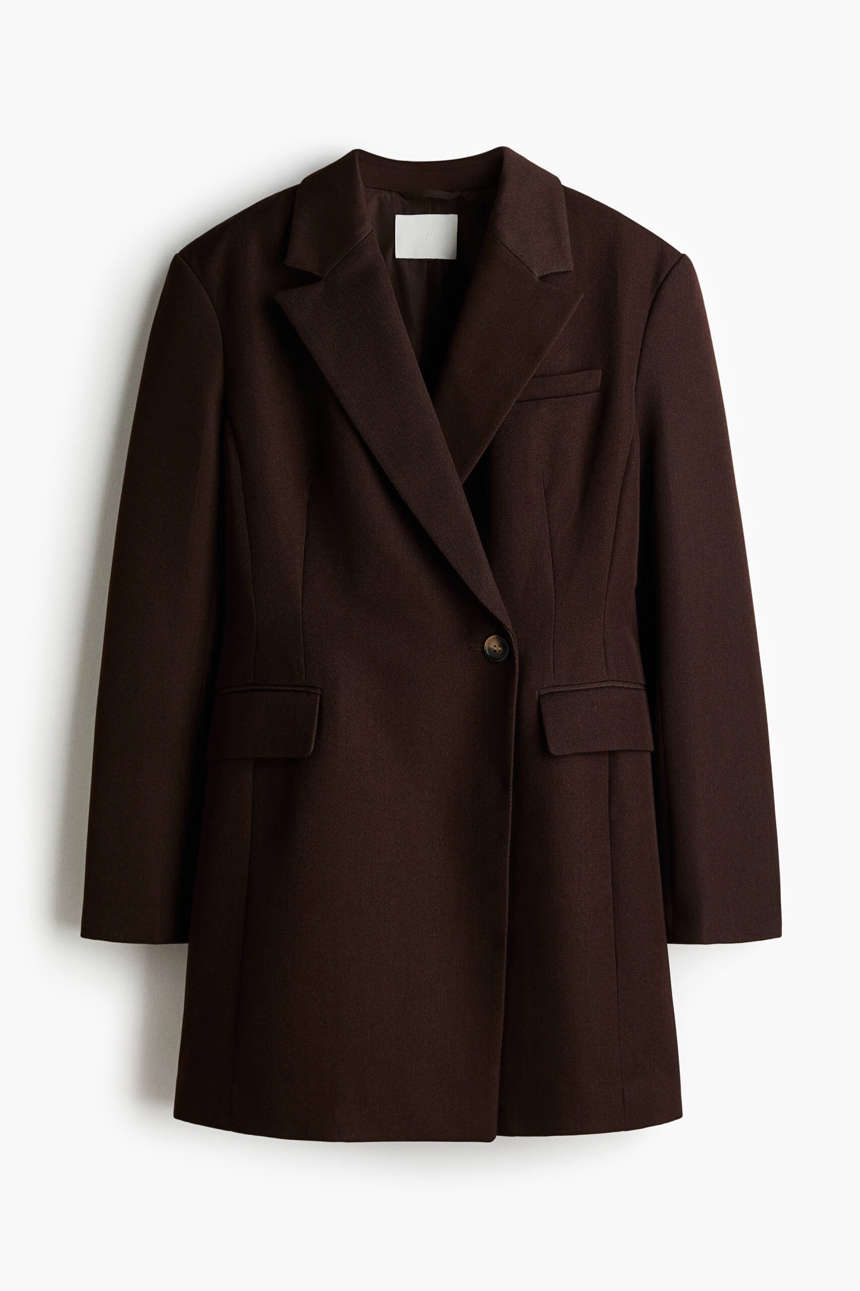 H & M - Double-breasted blazerjurk - Donkerbruin