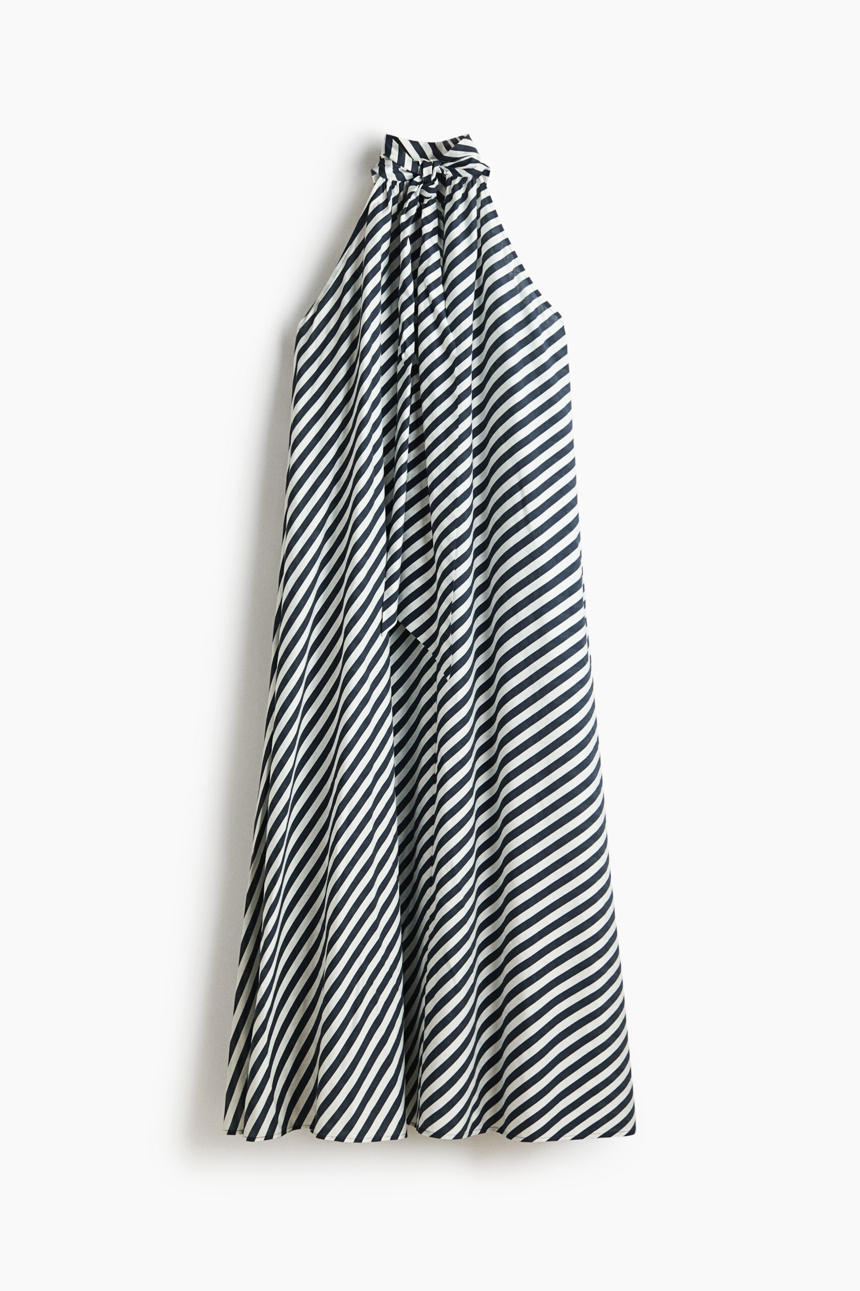 H & M - A-linejurk met strikdetail - Marineblauw/Gestreept H & M - A-linejurk met strikdetail - Marineblauw/Gestreept