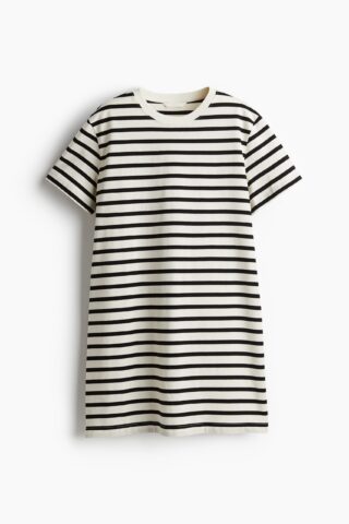 H & M - T-shirtjurk - Roomwit/Gestreept