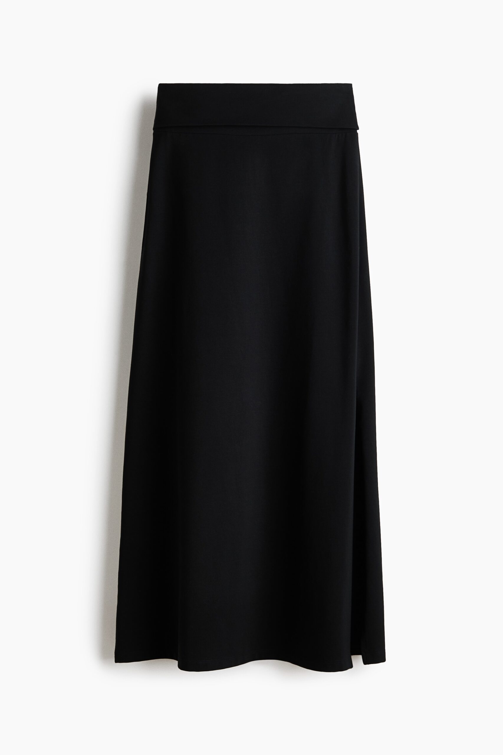 H & M - Katoenen rok met omslagboord - Zwart