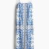 H & M - Strappy jurk - Wit/Blauw Dessin