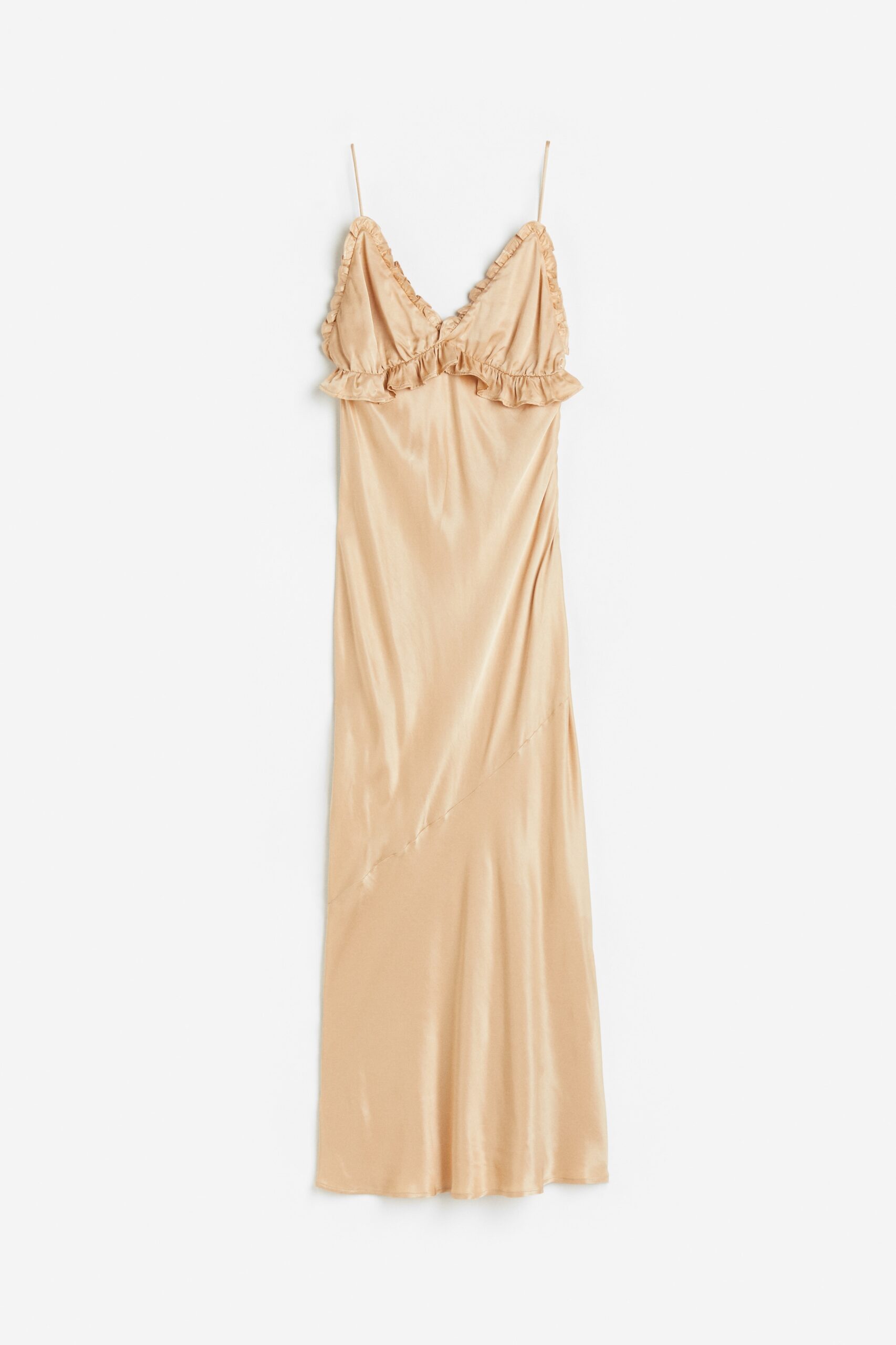 H & M - Slip-on jurk met volants - Beige H & M - Slip-on jurk met volants - Beige