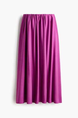 H & M - Maxirok van viscosemix - Helderpaars