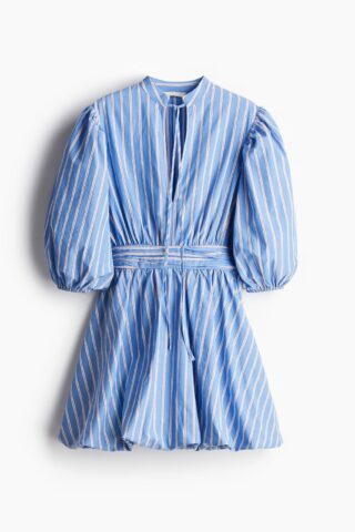H & M - Bubble-hemjurk - Blauw/Gestreept