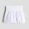 H & M - Opgebolde rok - Wit
