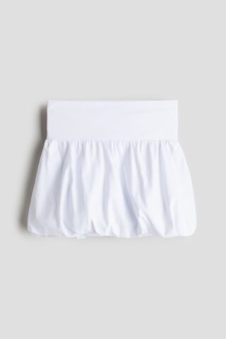 H & M - Opgebolde rok - Wit