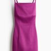 H & M - Satijnen low-backjurk - Helderpaars