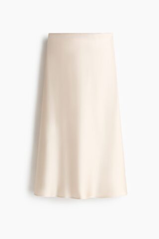 H & M - Midirok - Lichtbeige