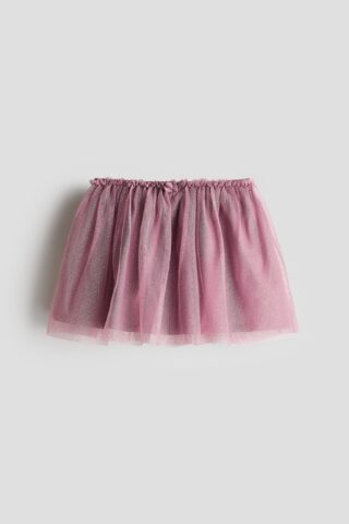 H & M - Glitterende tulen rok - Dusty Donkerpaars