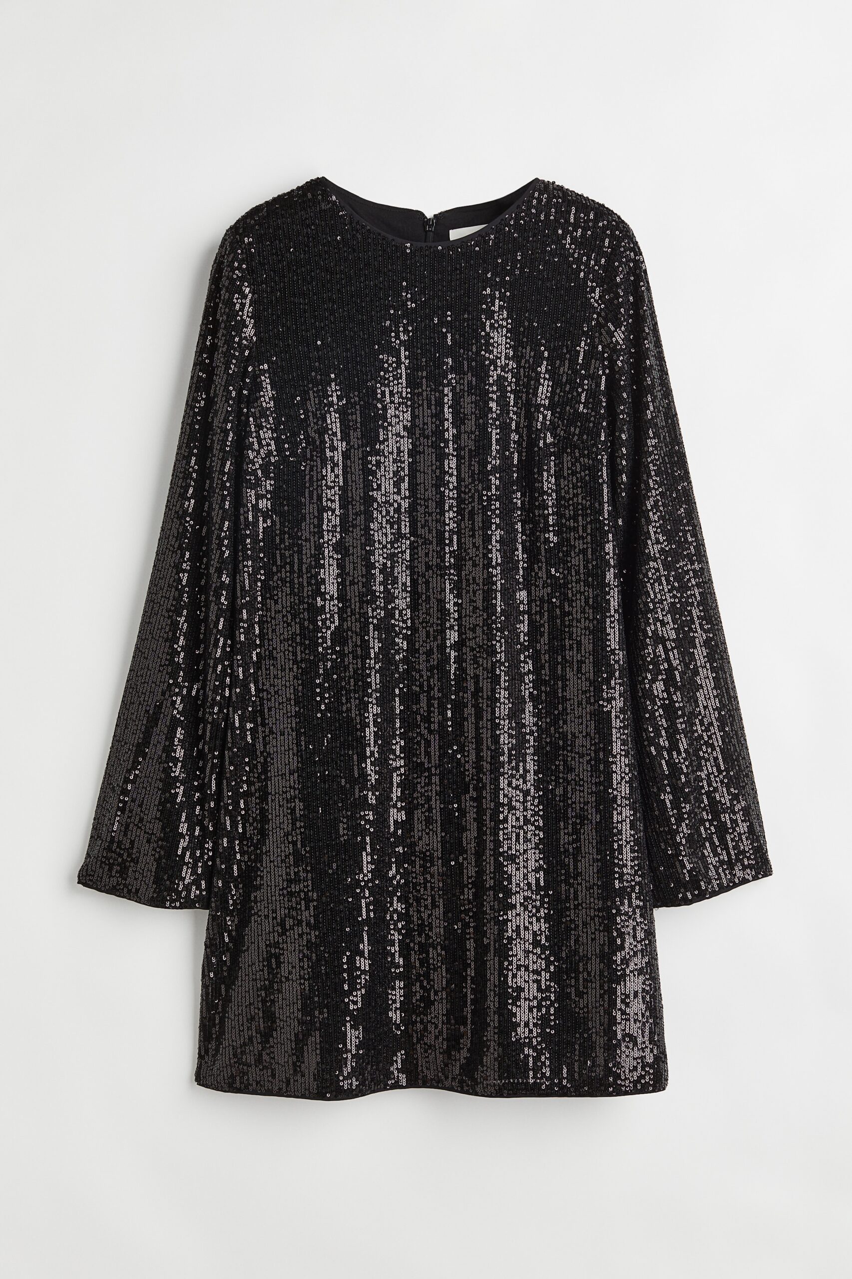 H & M - Jurk met pailletten - Zwart