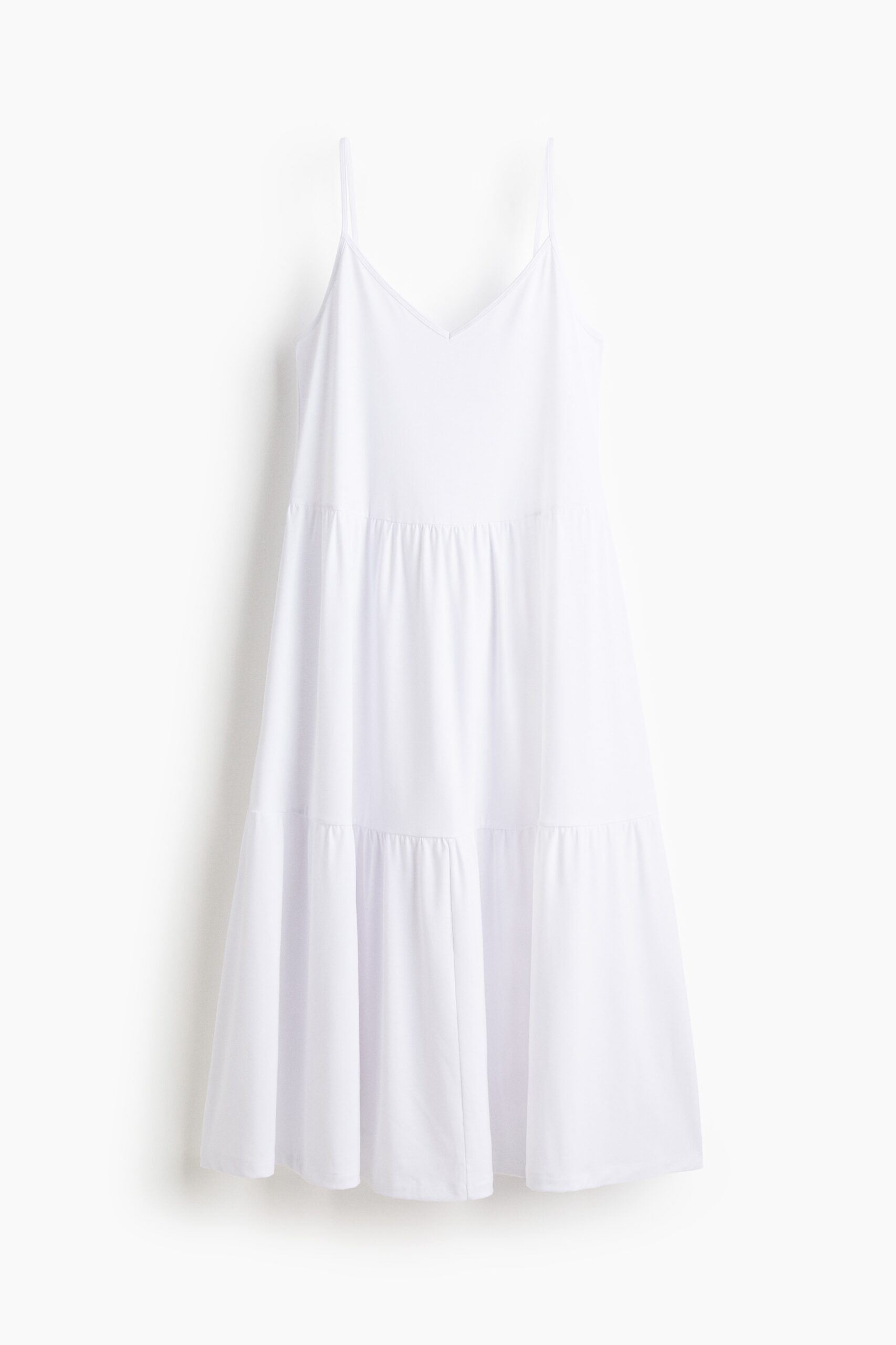 H & M - Strappy strokenjurk - Wit