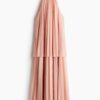 H & M - Plisséjurk - Abrikoos