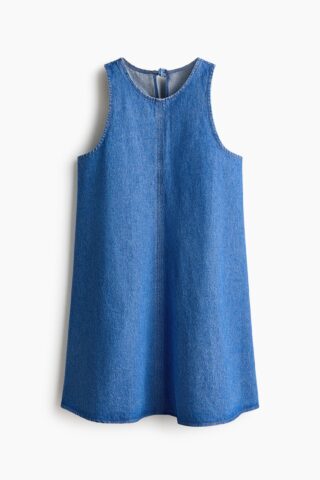 H & M - Denim A-linejurk - Denimblauw