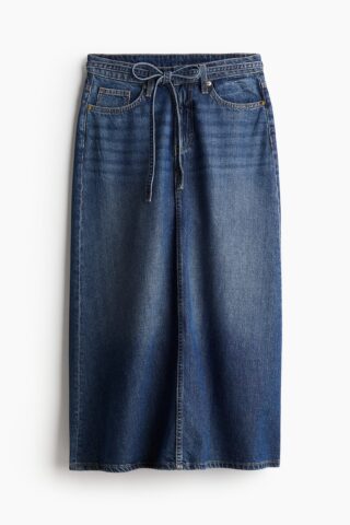H & M - Feather Soft Denim rok - Denimblauw