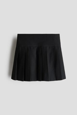 H & M - Plooirok - Zwart