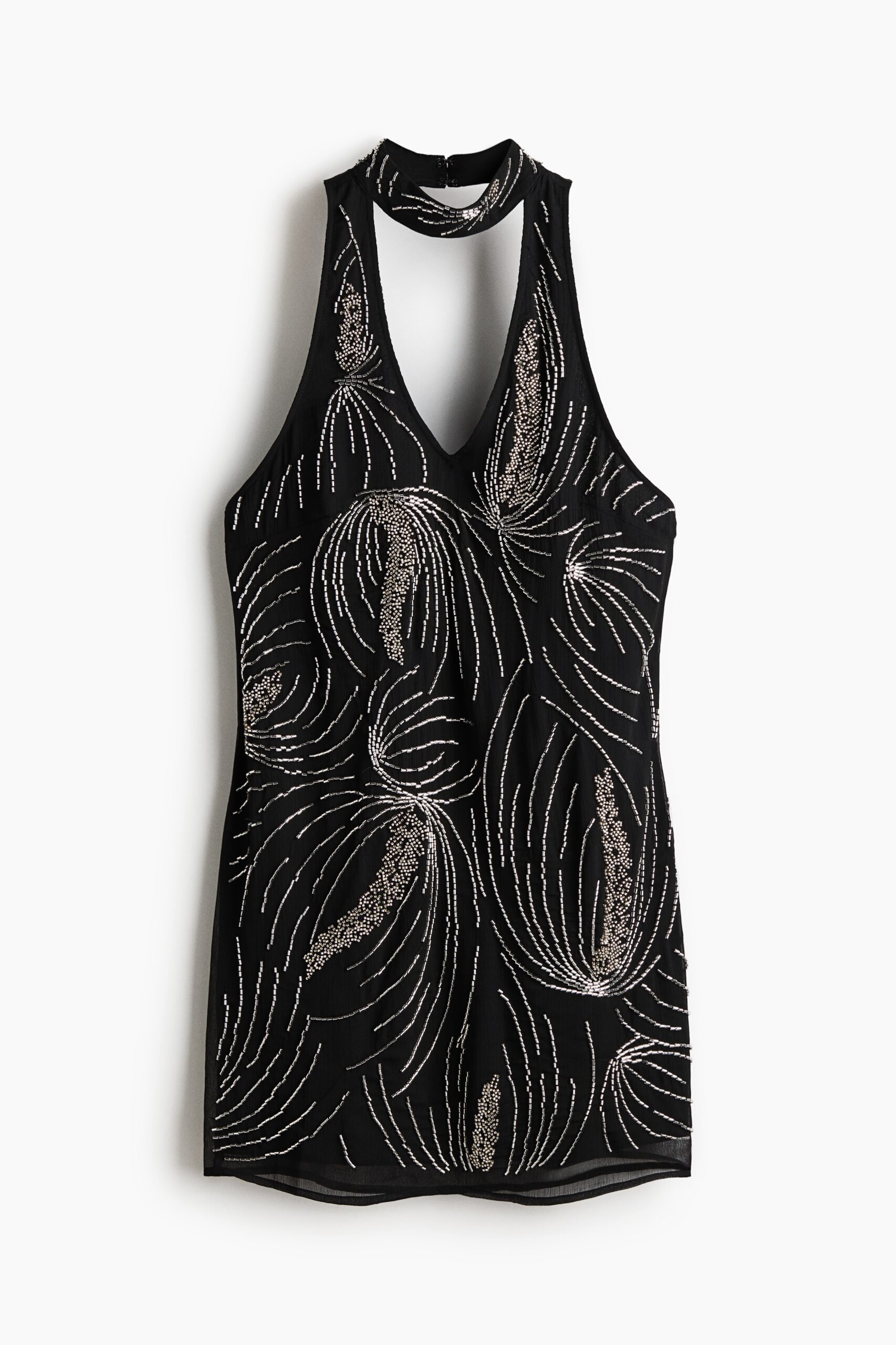 H & M - Halterjurk met decoraties - Zwart H & M - Halterjurk met decoraties - Zwart