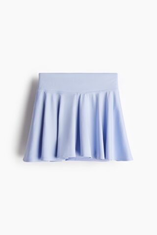 H & M - Tennis-cirkelrok met DryMove - Lichtblauw