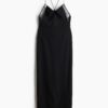 H & M - Strappy jurk met kant - Zwart