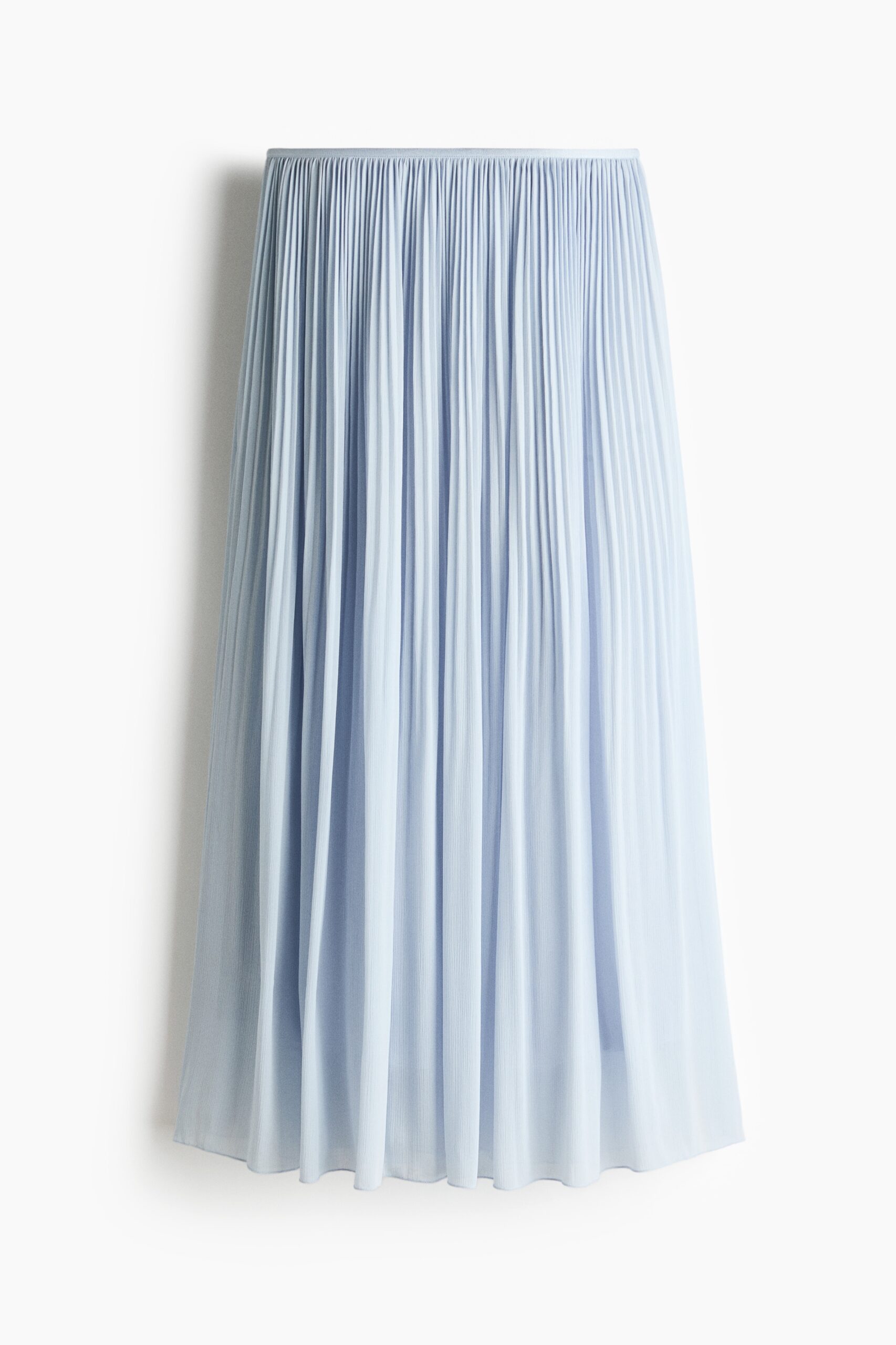 H & M - Plissérok - Lichtblauw