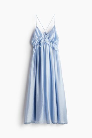 H & M - Jurk met volants - Lichtblauw