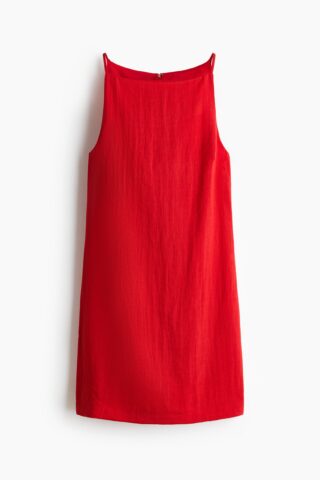 H & M - Mouwloze jurk - Rood