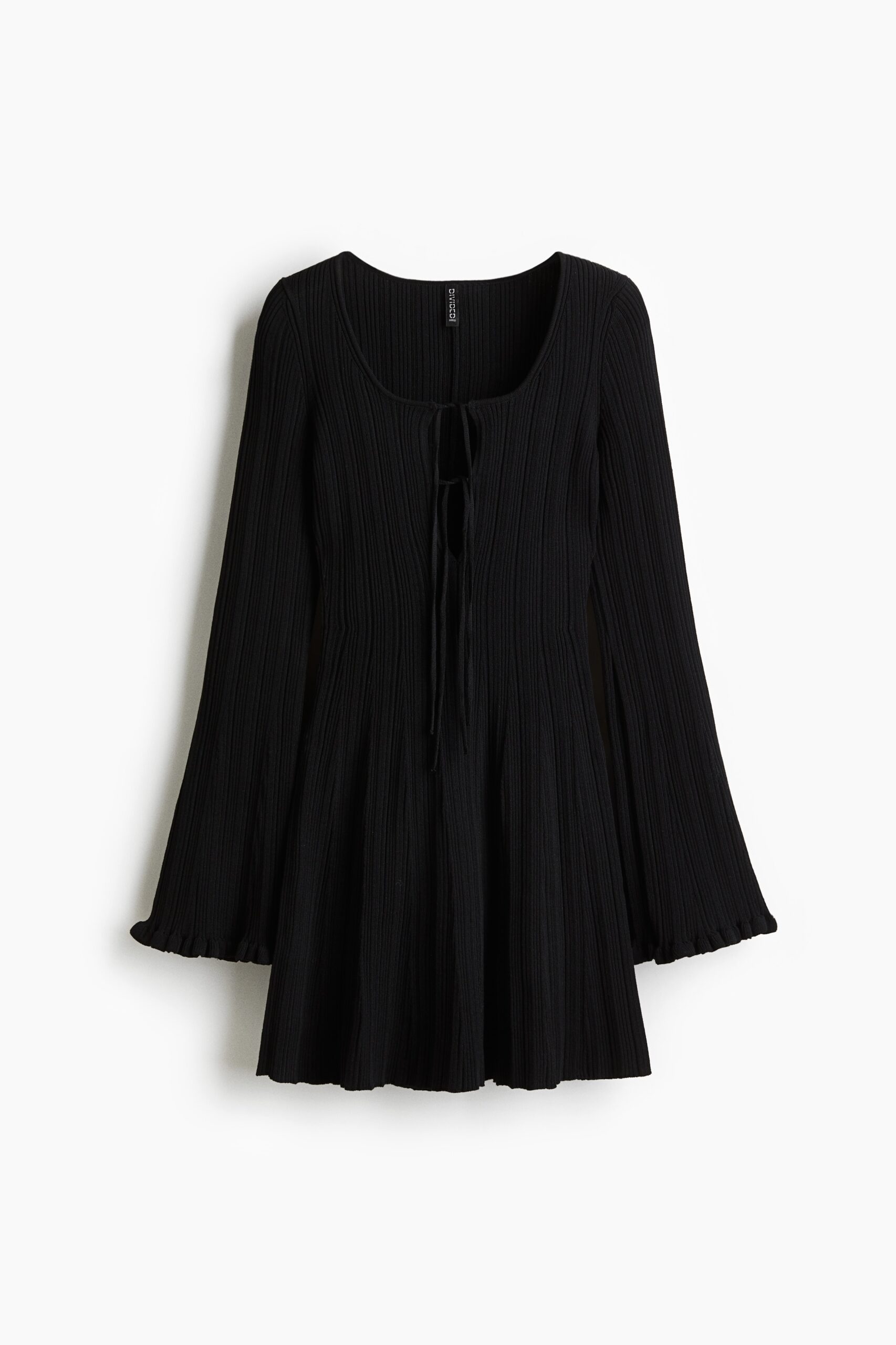 H & M - Uitlopende jurk - Zwart