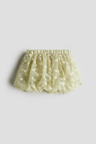 H & M - Tulen ballonrok - Groen/Bloemen