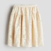 H & M - Jacquardgeweven rok - Roomwit