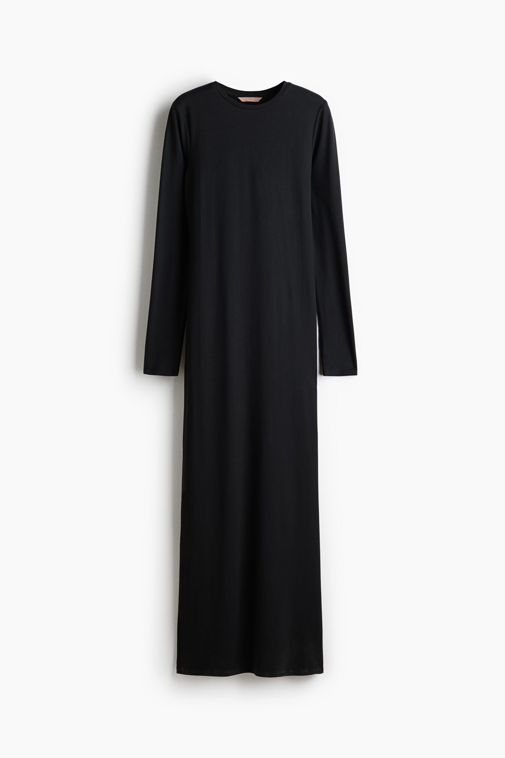 H & M - Jurk van geruwd tricot - Zwart