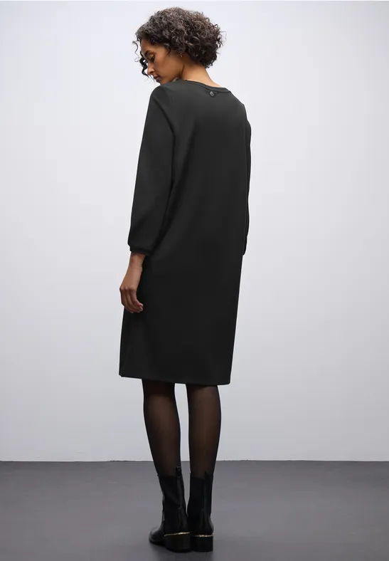Effen jersey jurk