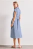 Midi-jurk met knoopsluiting