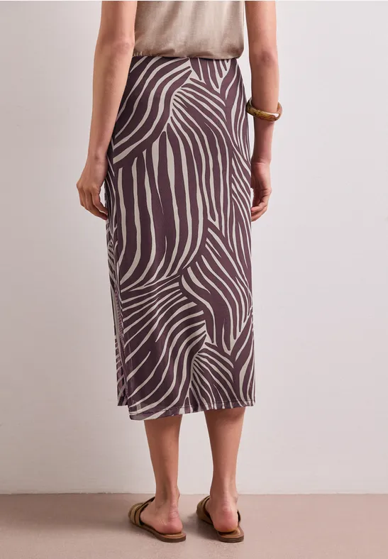 Midirok van mesh met print