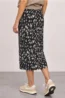 Midirok van mesh met plooien