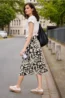 Midirok met volants en print
