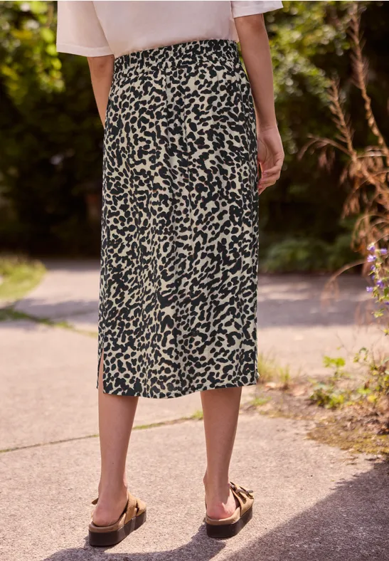 Midirok met Mid Waist en print