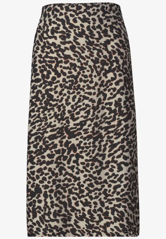 Midirok met Mid Waist en print - Afbeelding 2