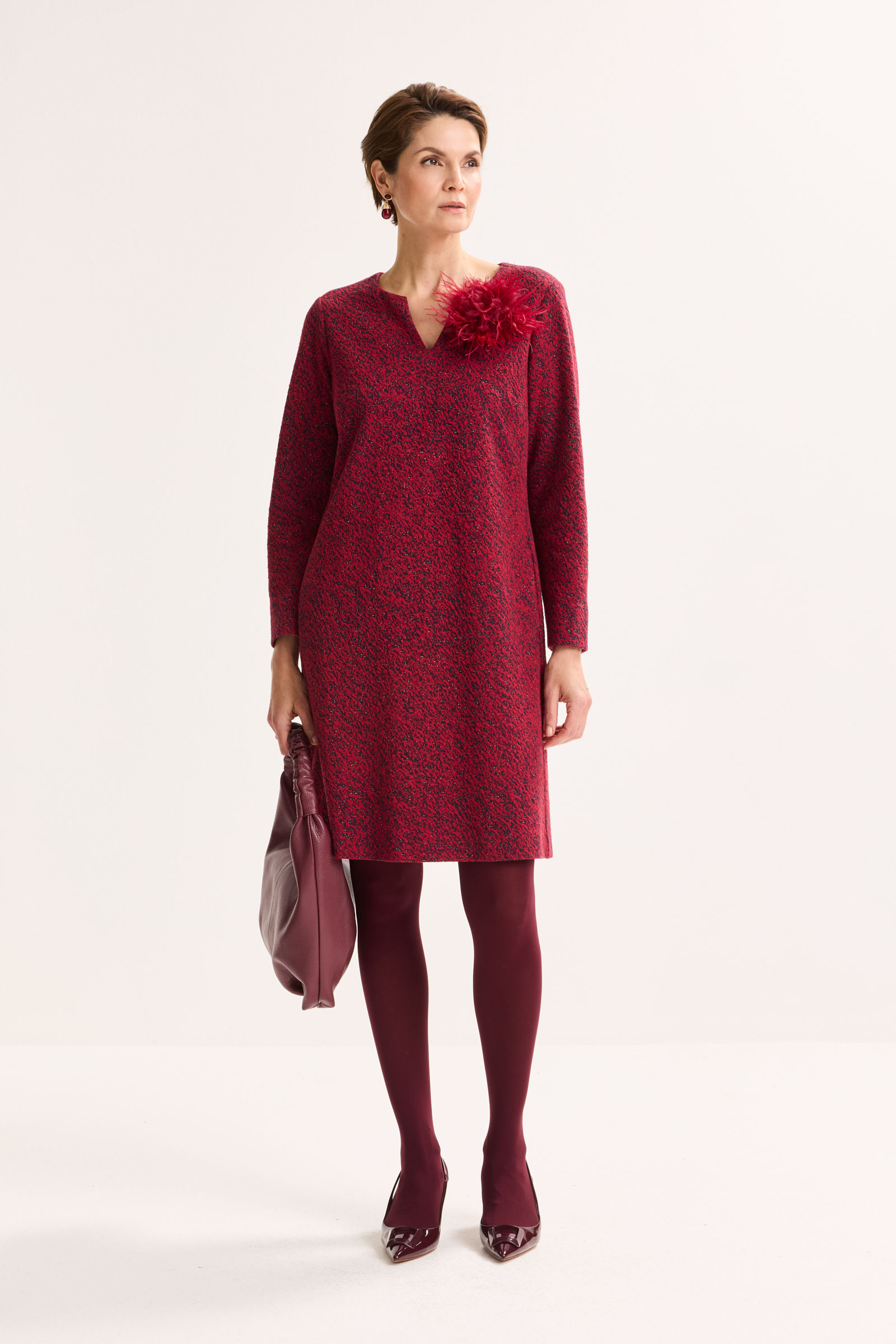 Jersey Jurk Met Lurexjcquard